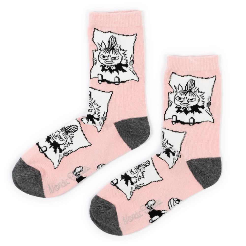 Little My Pranking Socks Pink 6-11.5 - Nordicbuddies