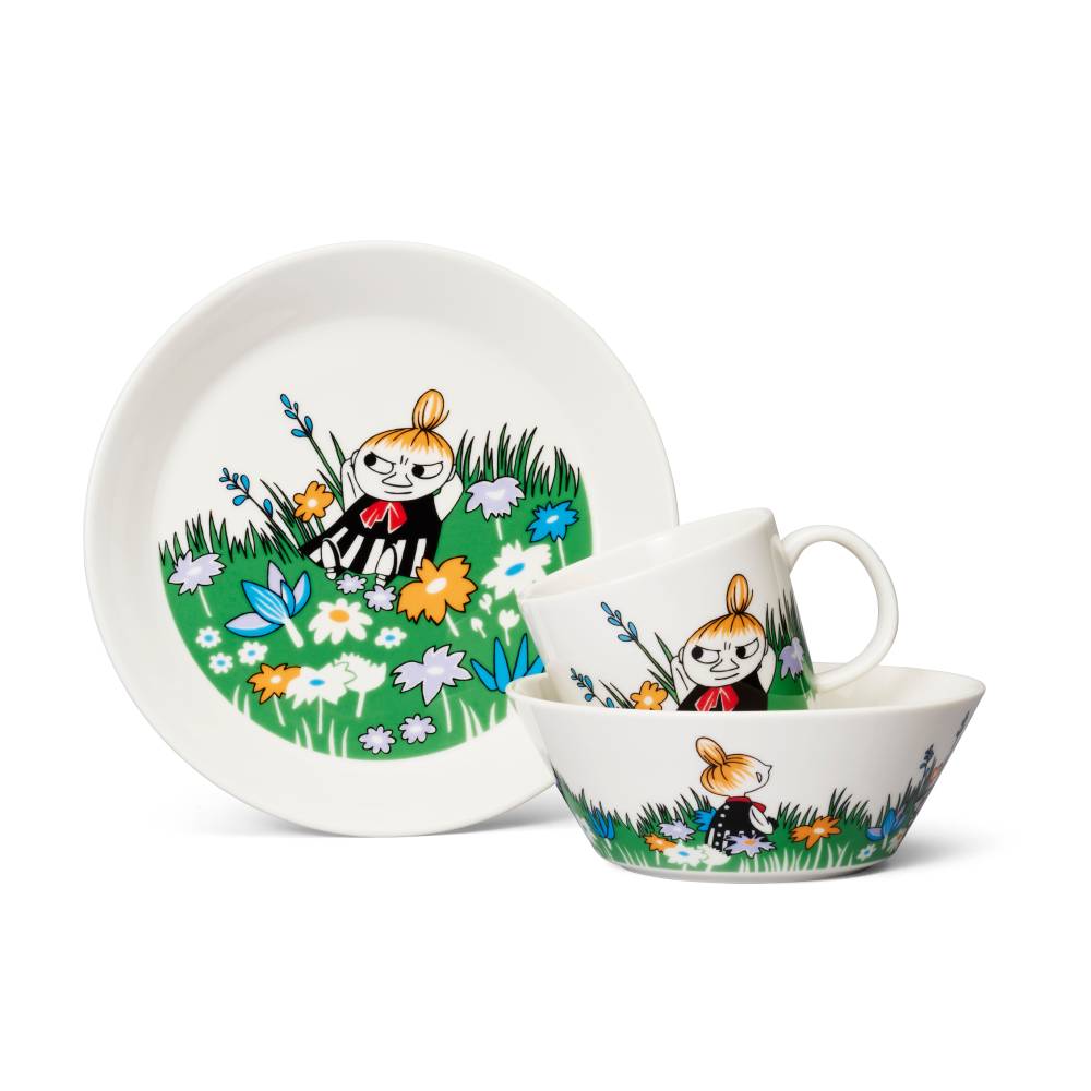 Little My and Meadow Plate 7.5 inches  - Moomin Arabia