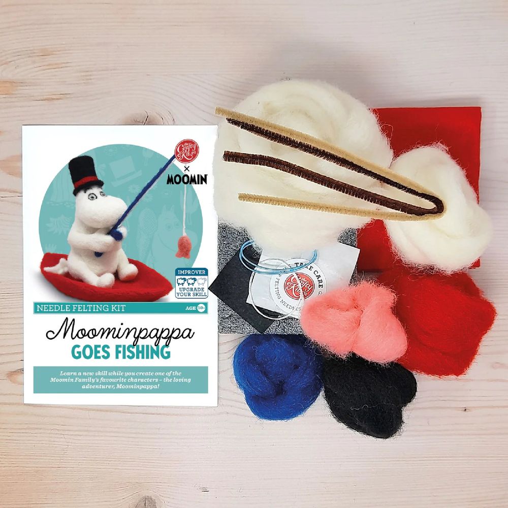 3D Needle Felting Kit Moominpappa Goes Fishing - The Crafty Kit Company
