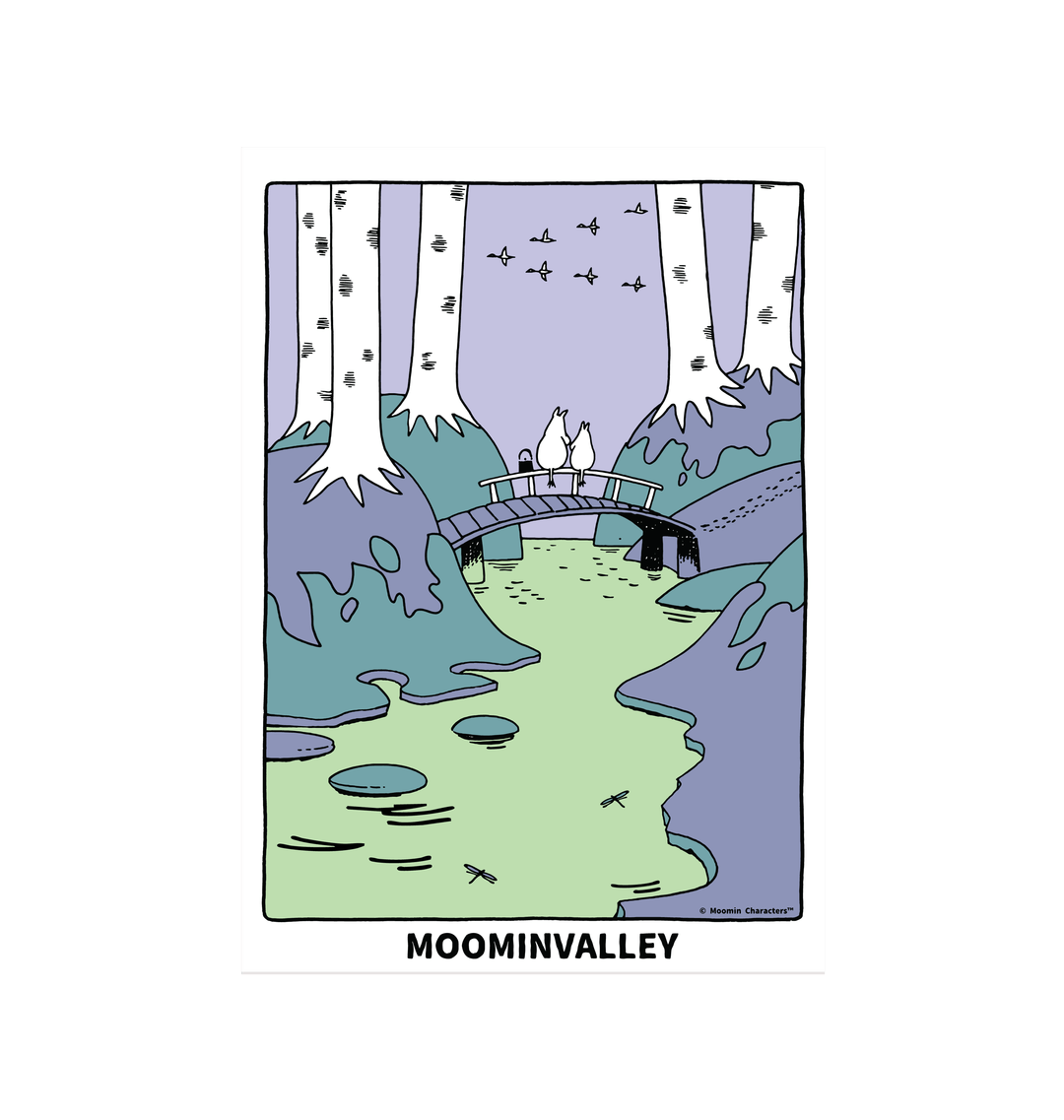 Moominvalley Scenic Bridge Fine Art Print - Framed/Unframed | Moomin Shop United States