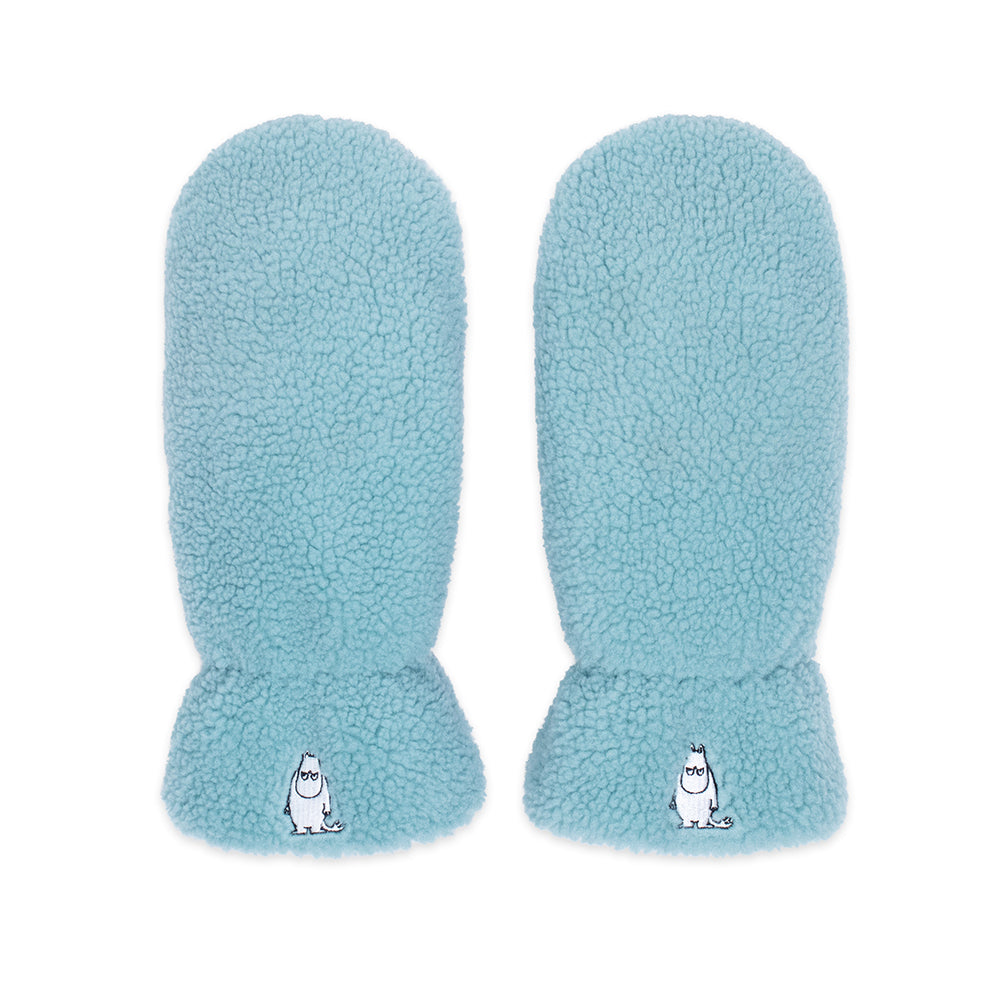 Moomintroll Fleece Mittens Green - Nordicbuddies