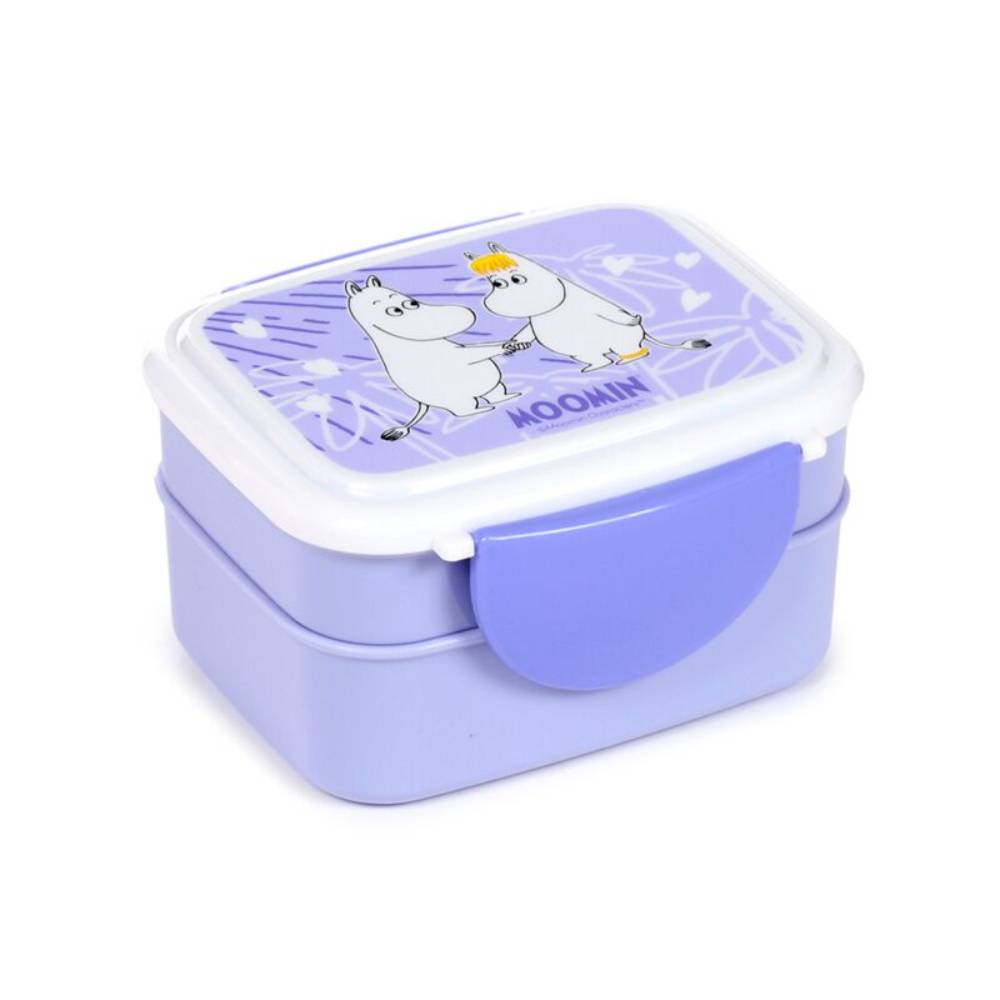 Moomintroll &amp; Snorkmaiden Lunch Box &amp; Cutlery - Puckator | Moomin Shop United States