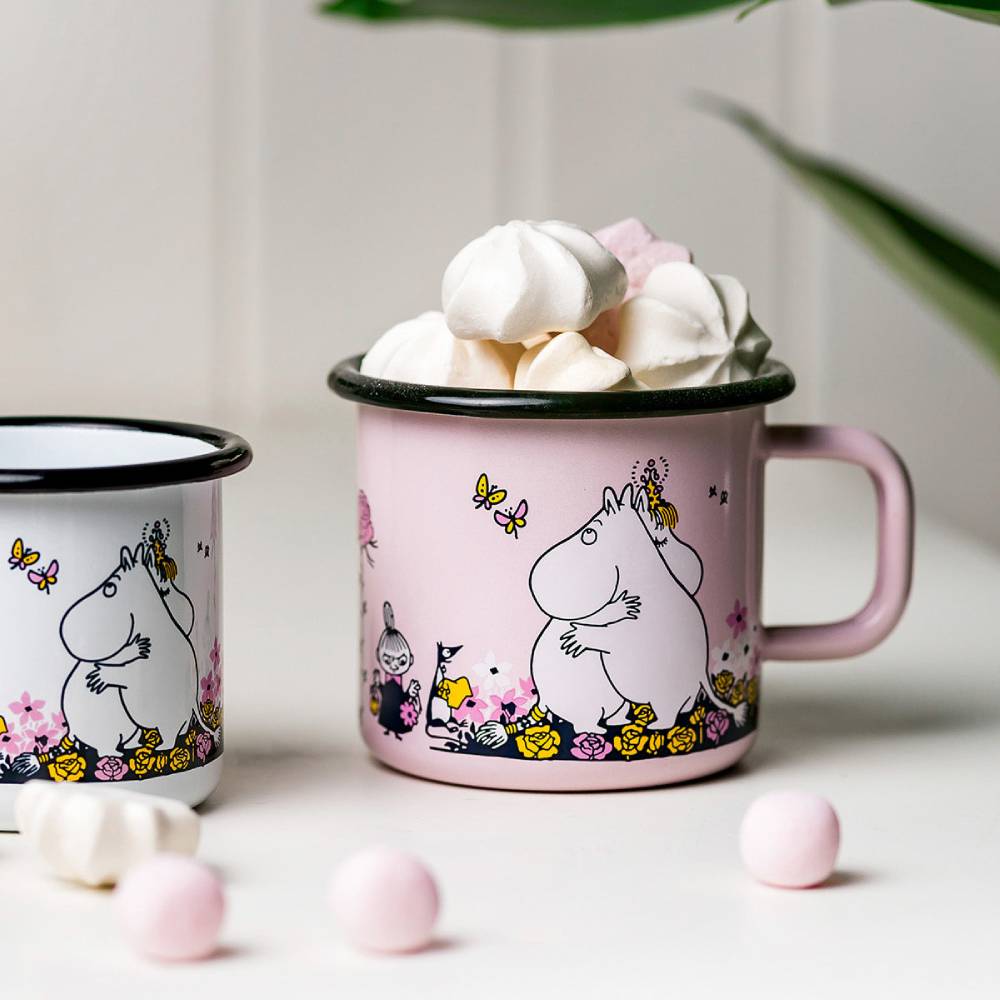 Moomin Enamel Mug Hug 12.5 oz - Muurla | Moomin Shop United States