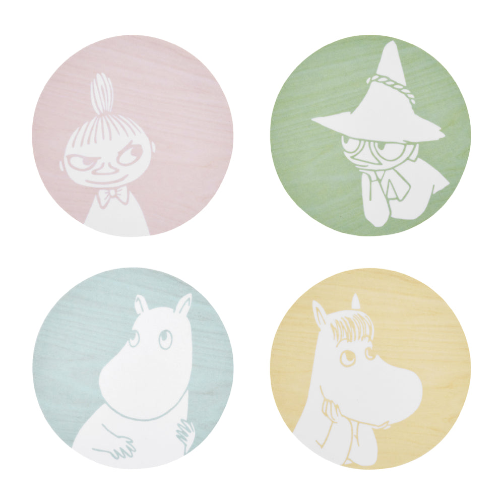 Moomin Coasters 3.9 in 4-pack - Muurla | Moomin Shop United States