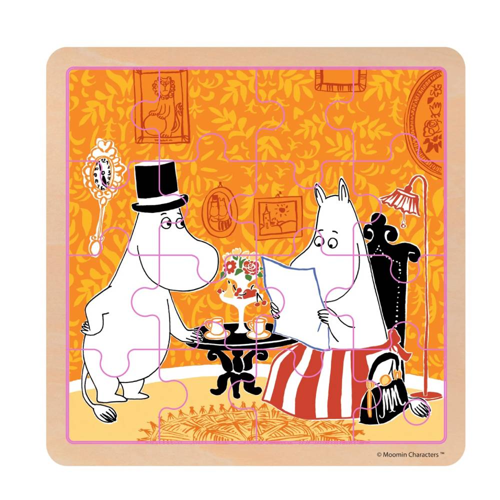 Moomin Wooden Square Puzzle Teatime - Barbo Toys | Moomin Shop US