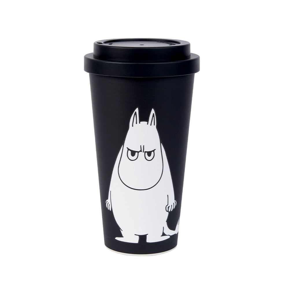 Moomintroll Angry Take-Away Mug Black | Moomin Shop US