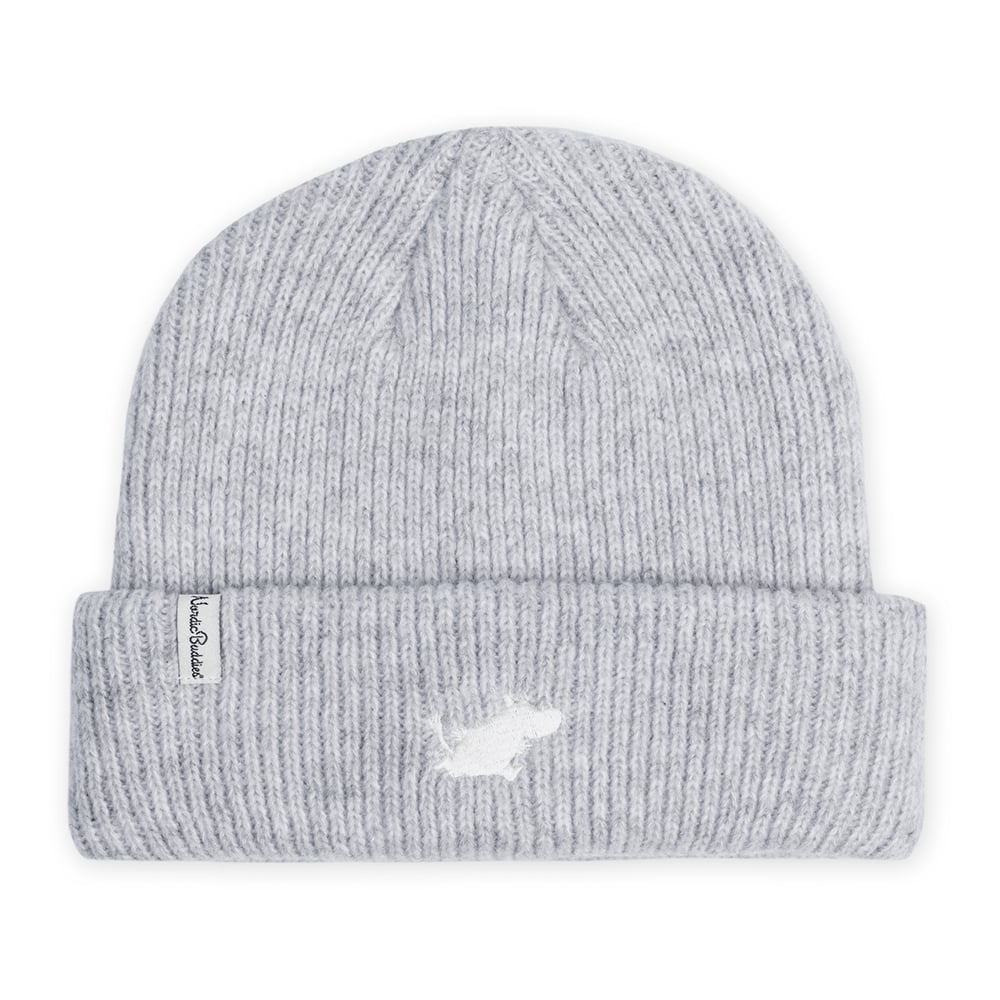Moomintroll Running Adults Beanie Grey - Nordicbuddies | Moomin Shop United States
