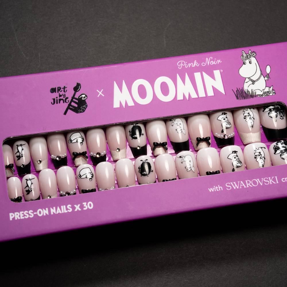 Moomin PinkNoir Press-on Nails Pink - The Official Moomin Shop