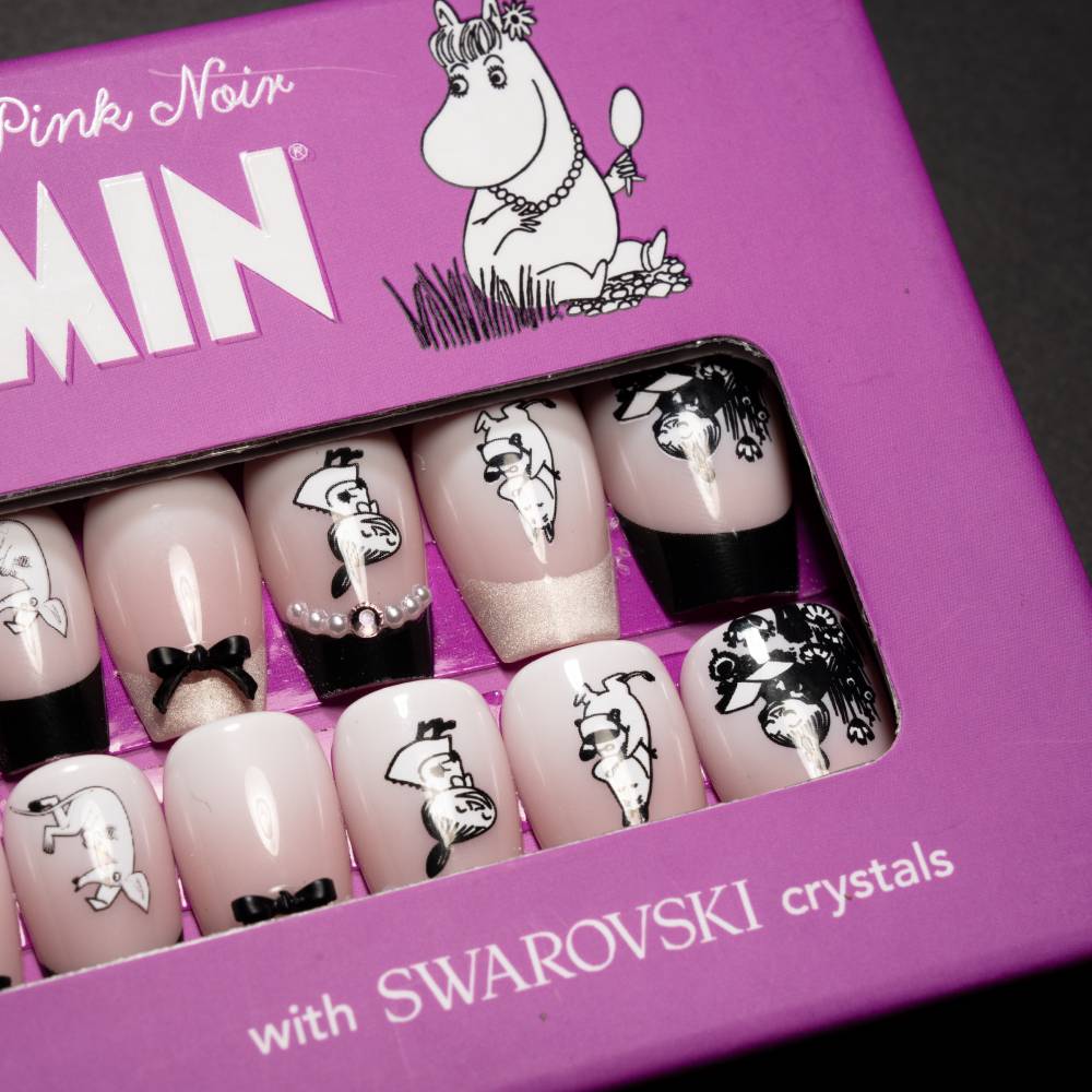 Moomin PinkNoir Press-on Nails Pink - The Official Moomin Shop
