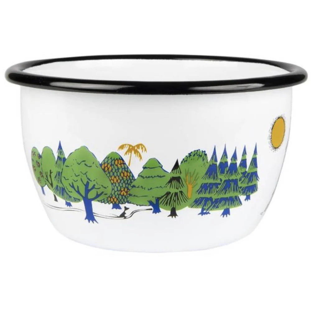 Enamel bowl Moominvalley 600ml