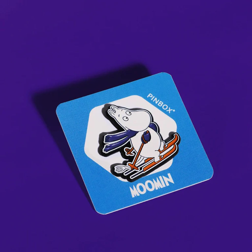 Moomintroll Skiing Pin