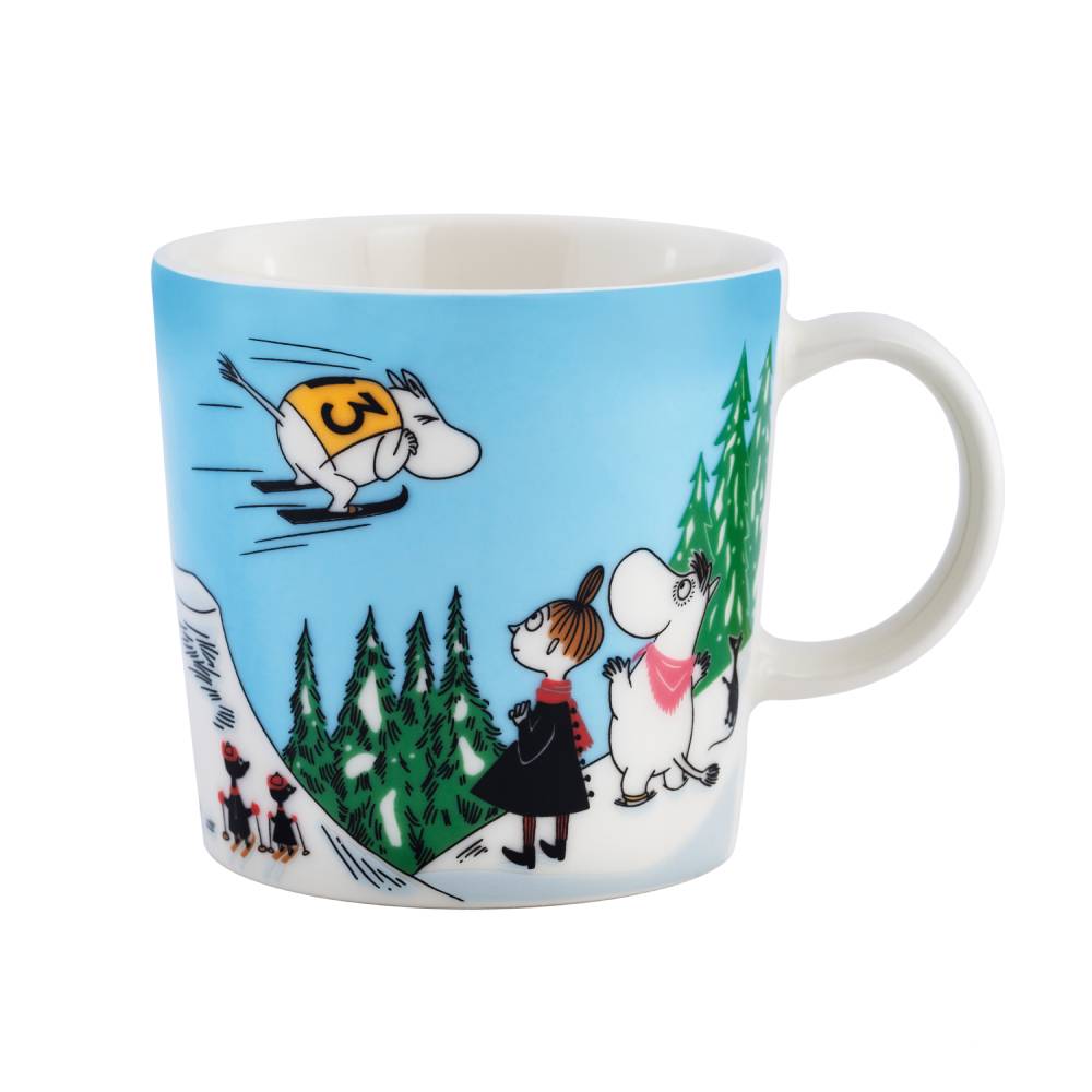 Moomin Mug Ski Jumping 10 oz - Moomin Arabia