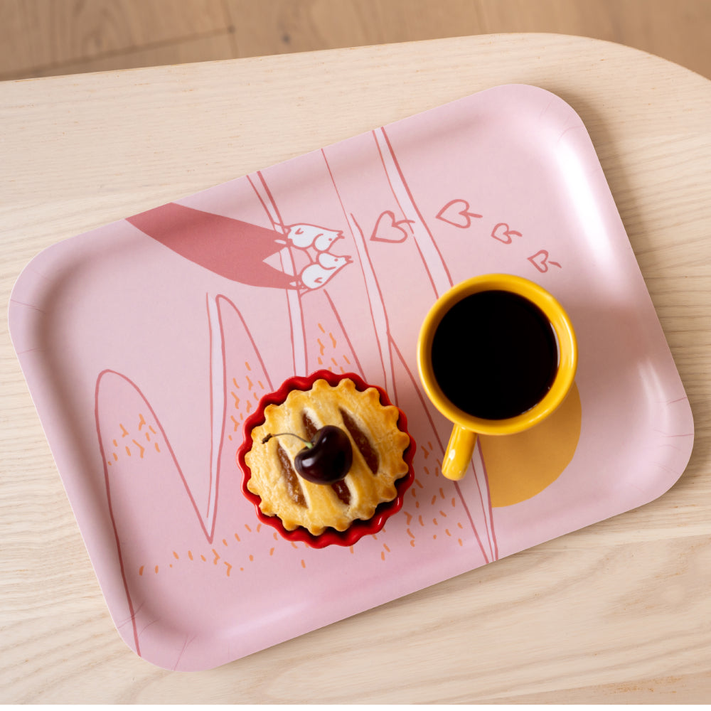 Moomin Tray Moment Pink - Muurla | Moomin Shop United States