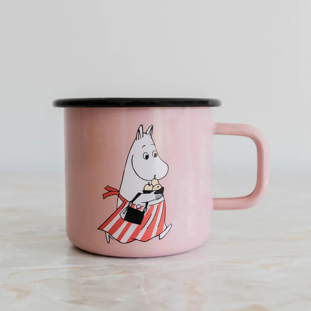 Moominmamma Retro Mug Pink 12.5 oz - Muurla | Moomin Shop US