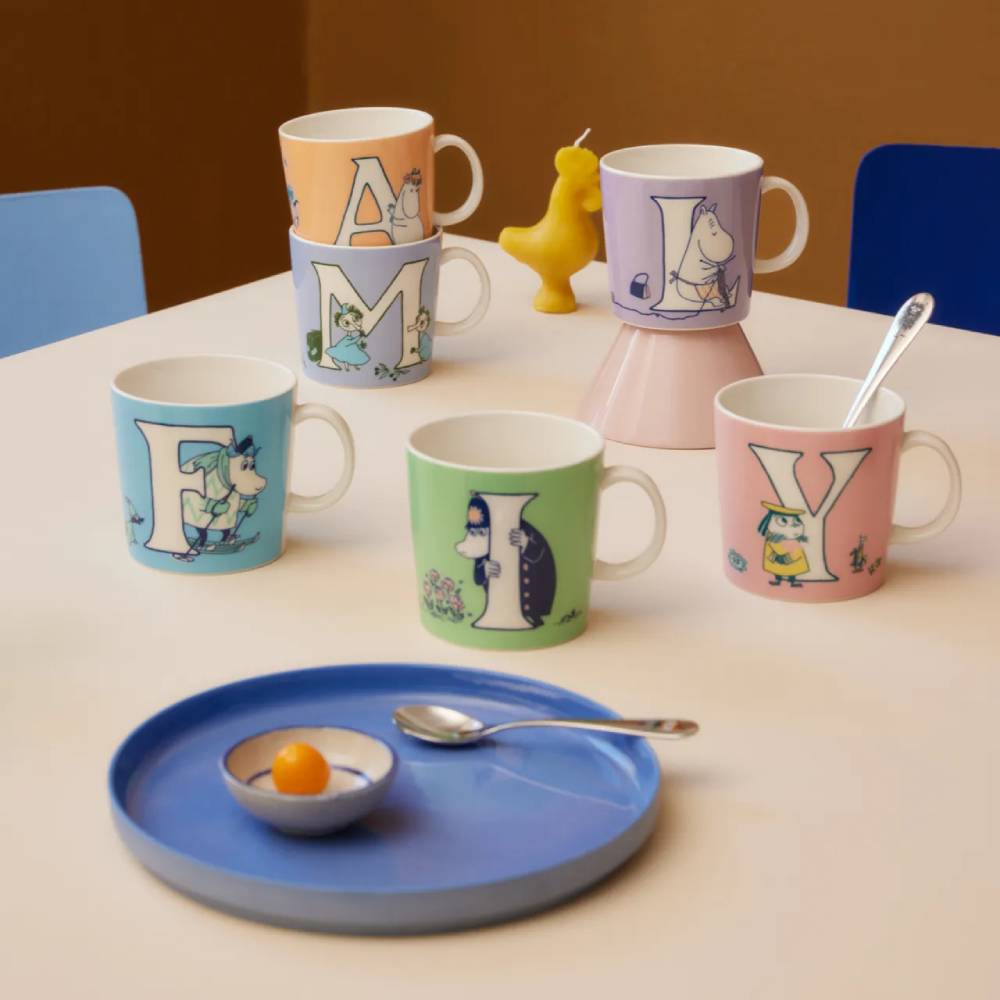 Moomin Mug 13.5 oz ABC A - Moomin Arabia
