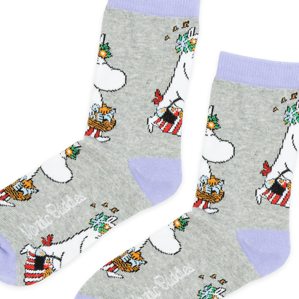 Moominmamma Errands Socks 36-42 Grey - The Official Moomin Shop