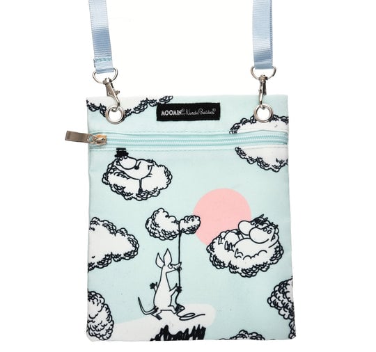 Moomin Passport Bag Light Blue - Nordicbuddies | Moomin Shop United States