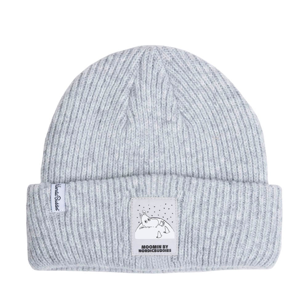 Moomintroll Kids Beanie Light Grey - Nordicbuddies | Moomin Shop United States