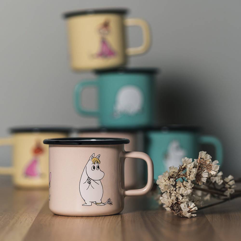 Moomin Enamel Mug Snorkmaiden 12.5 oz - Muurla