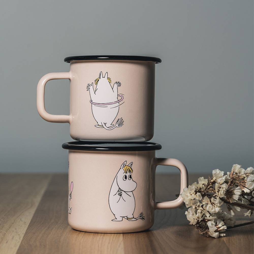 Moomin Enamel Mug Snorkmaiden 12.5 oz - Muurla | Moomin Shop United States