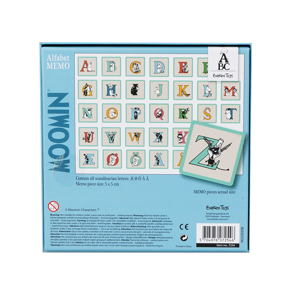 Moomin ABC Alphabet Memory Game