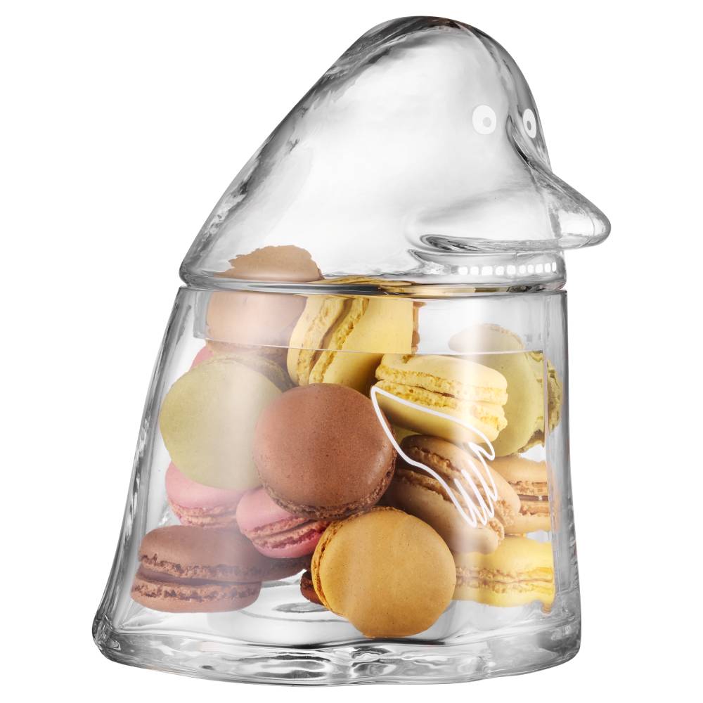 The Groke Shaped Glass Jar 19,5cm - The Official Moomin Shop
