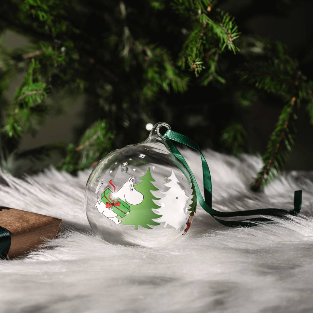Moomin Spruce Glass Bauble 3.5 inches | Moomin Shop United States
