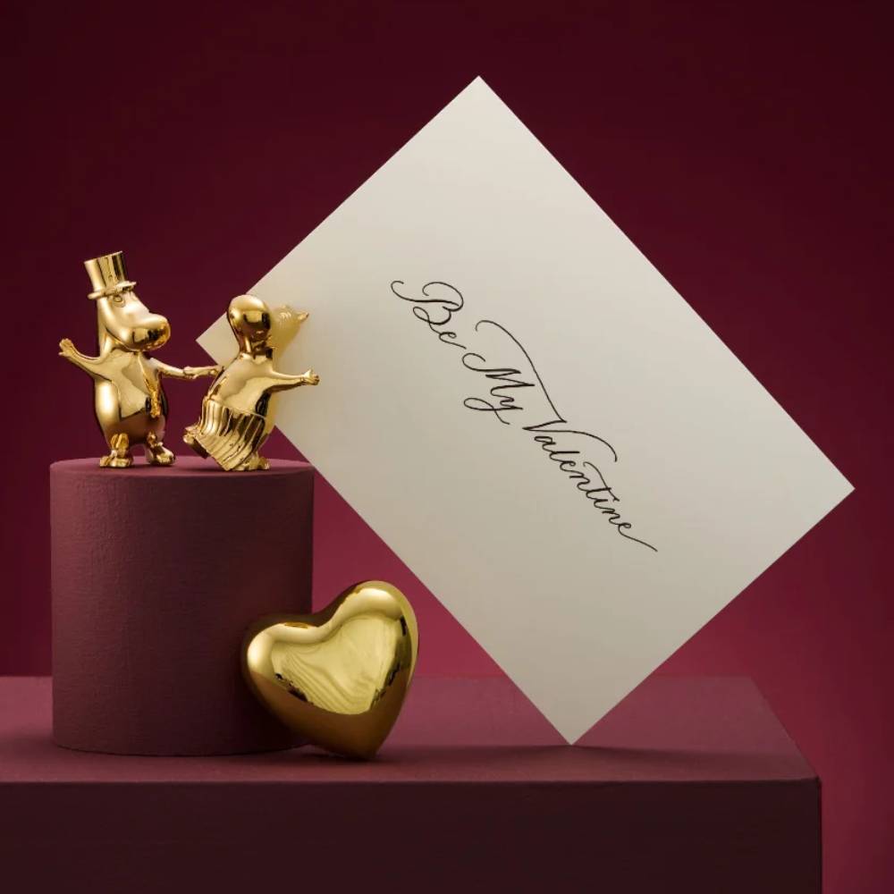 Moominmamma & Moominpappa Dancing Figurine Gold - The Official Moomin Shop