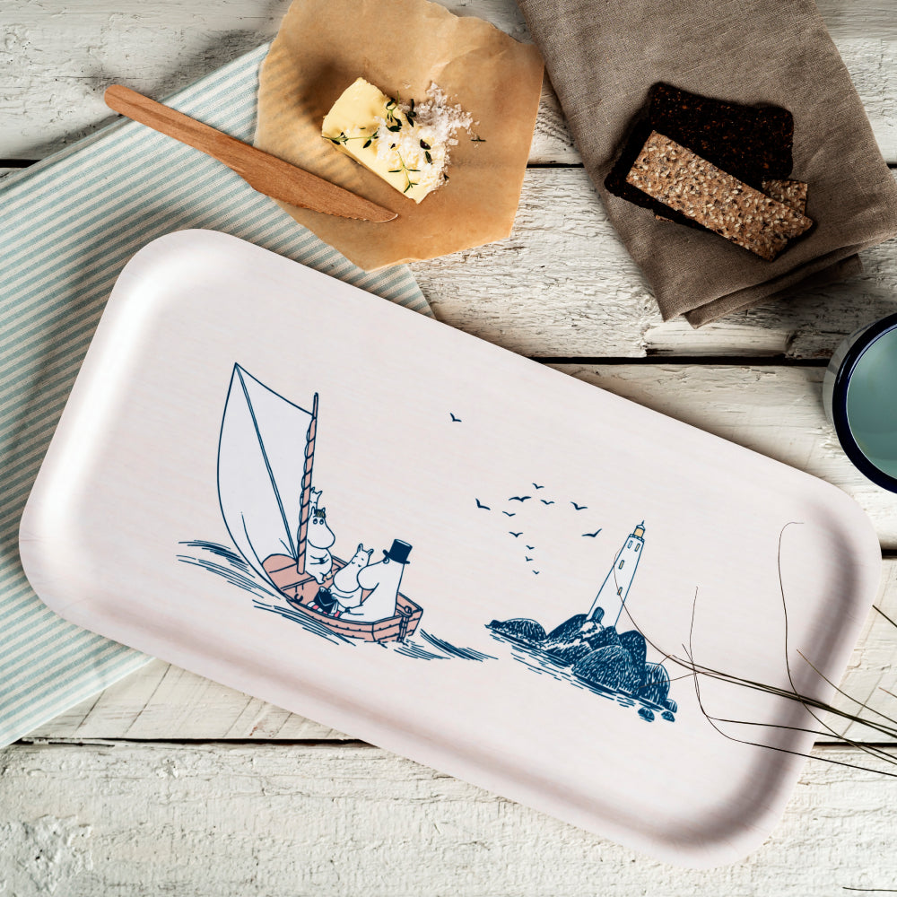 Moomin Sailors Tray White - Muurla | Moomin Shop United States