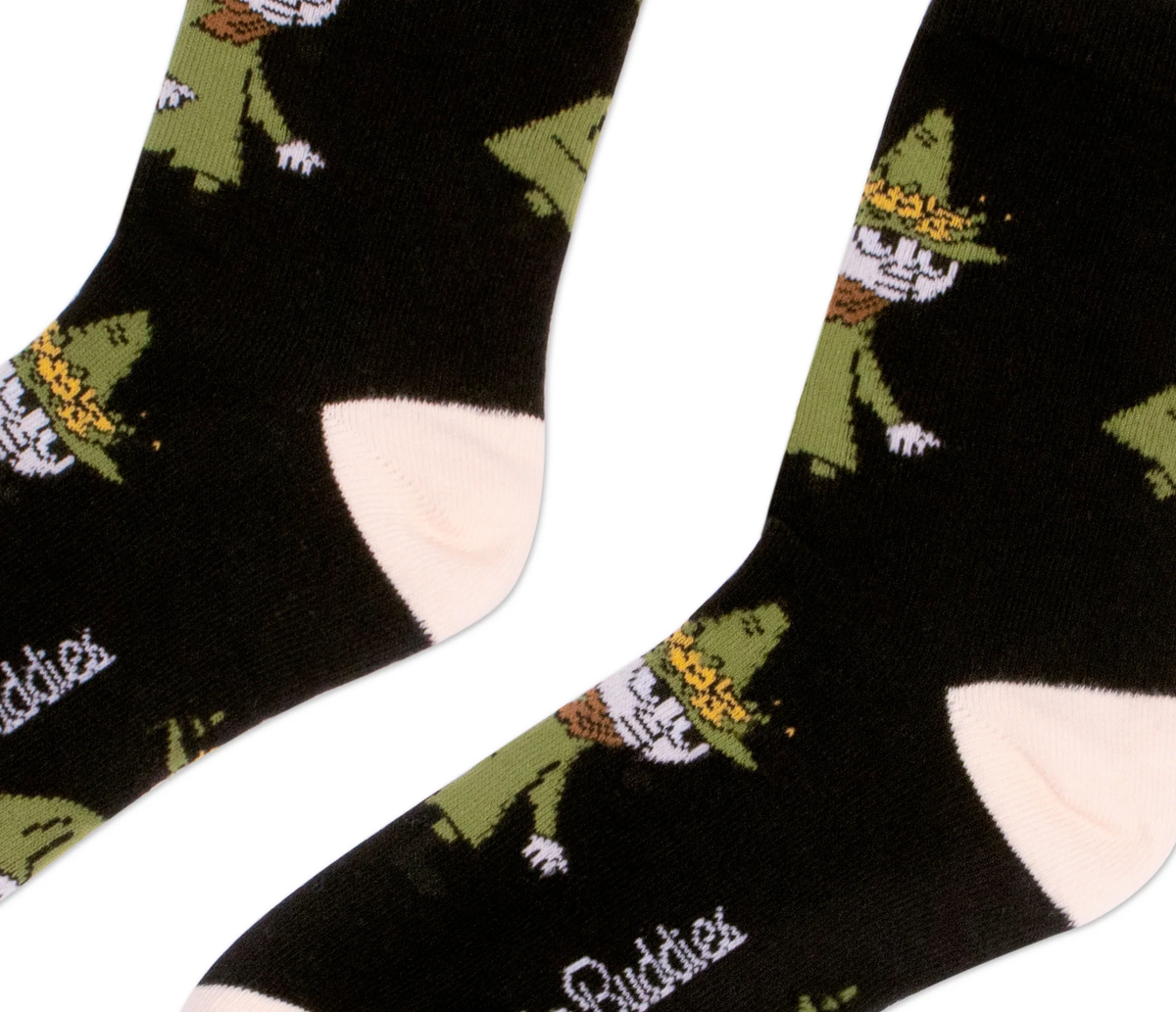 Snufkin Socks Black 6-11.5 - Nordicbuddies