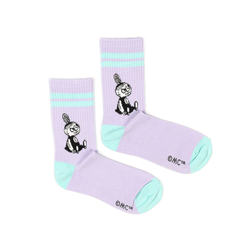 Little My Retro Socks Lilac 6-11.5 - Nordicbuddies | Moomin Shop United States