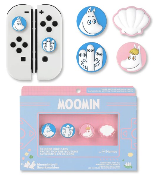 Moomin Nintendo Switch Thumb Grip Caps Series 1 - Moomintroll/Snorkmaiden: