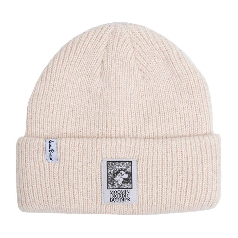 Moomintroll Beanie Adults Beige - Nordicbuddies | Moomin Shop United States