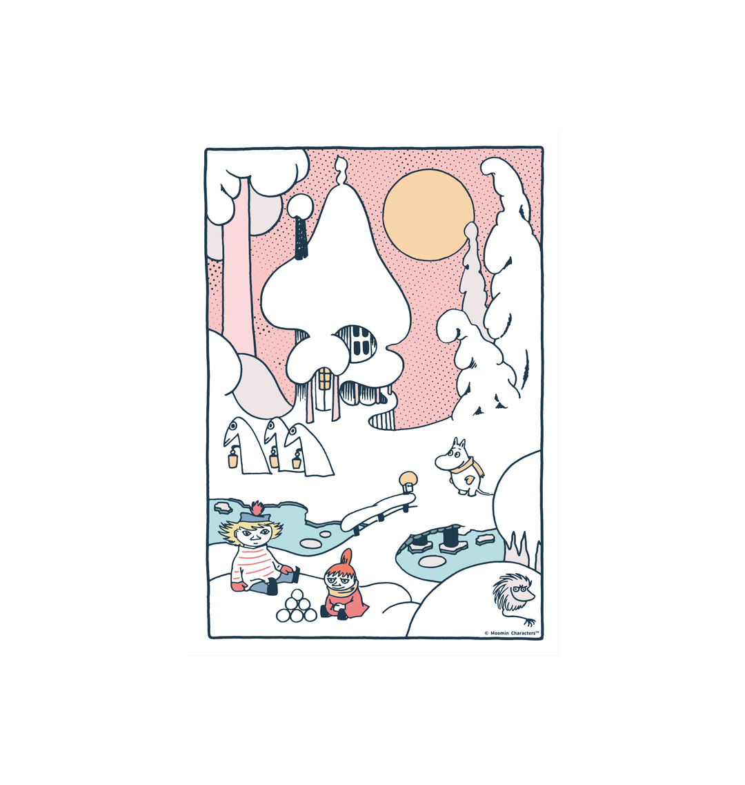 Moominhouse Winter Wonderland Poster Print | Moomin Shop United States