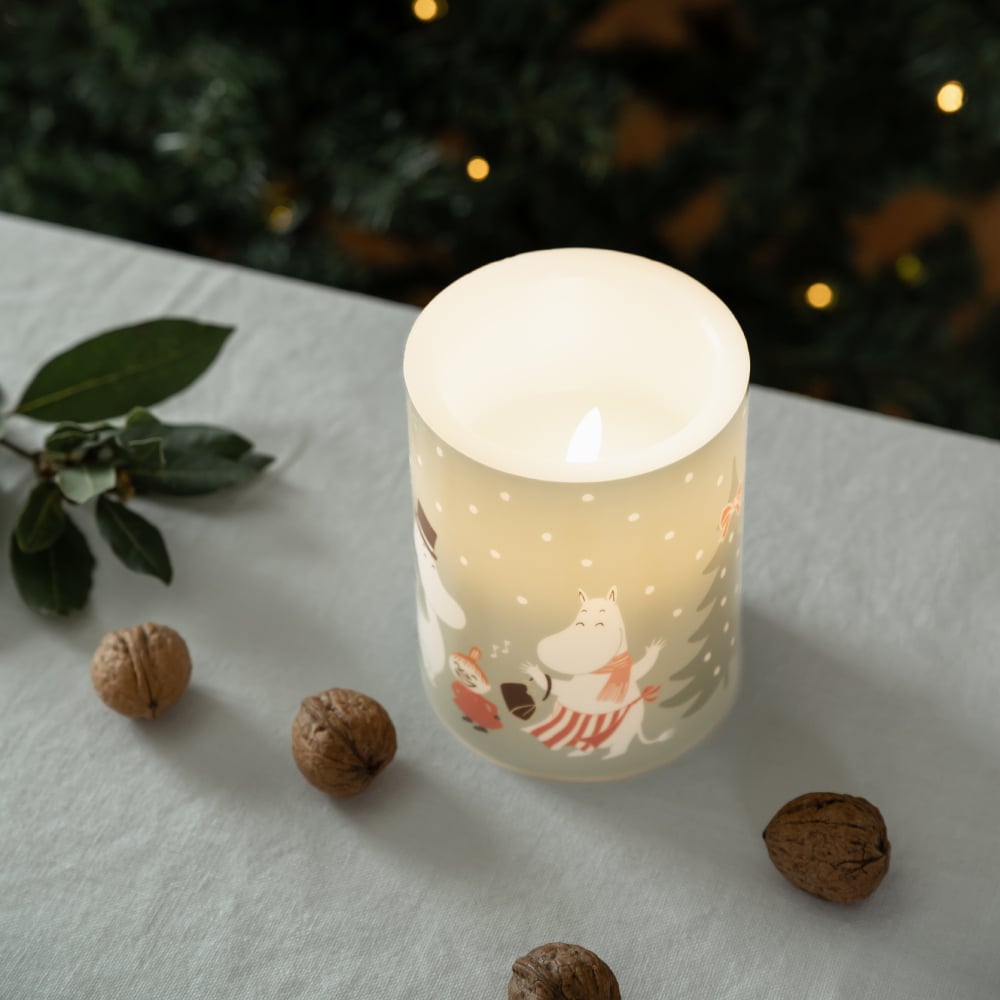 Moomin Festive Spirits LED Candle 5 in - Muurla