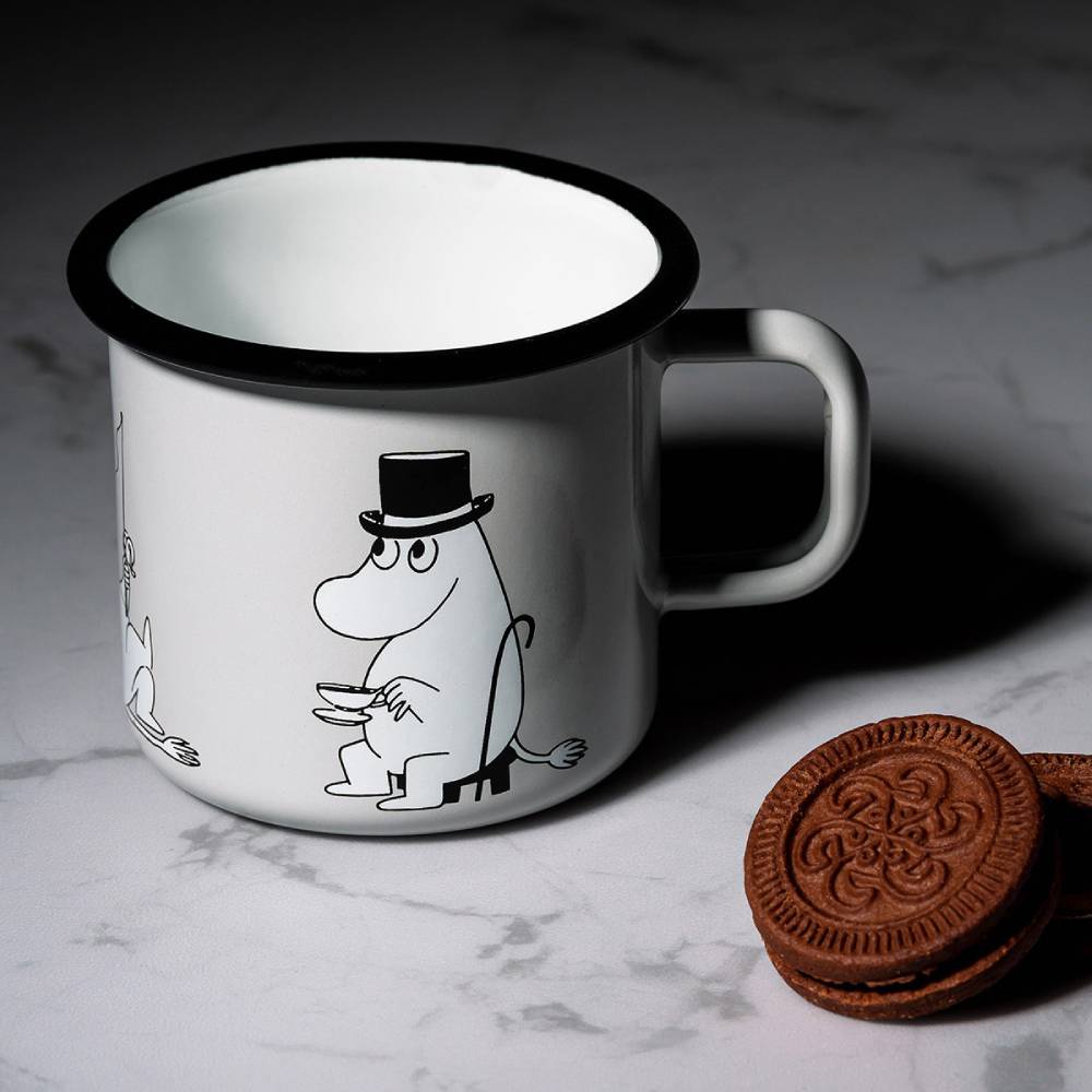 Moomin Enamel Mug Moominpappa 12.5 oz - Muurla | Moomin Shop United States