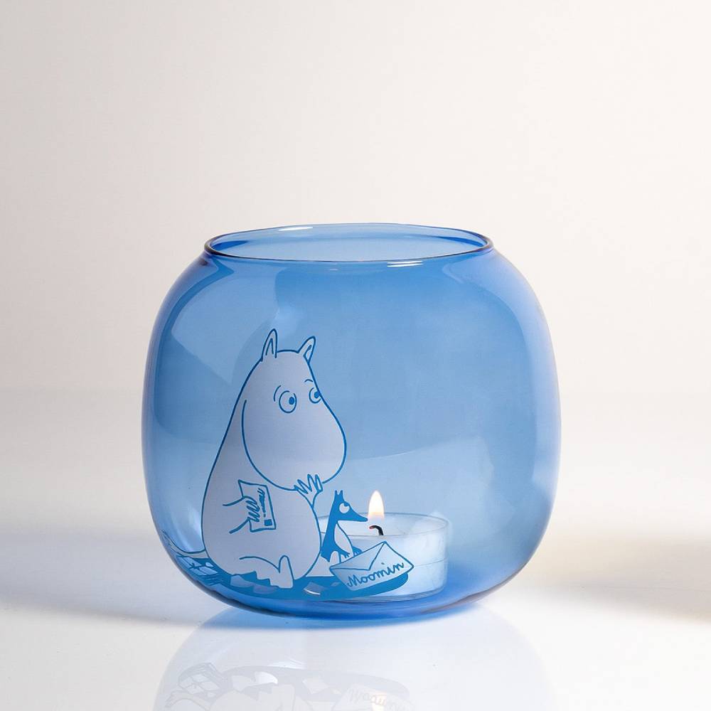 Moomintroll Candle Holder Blue - Muurla | Moomin Shop United States