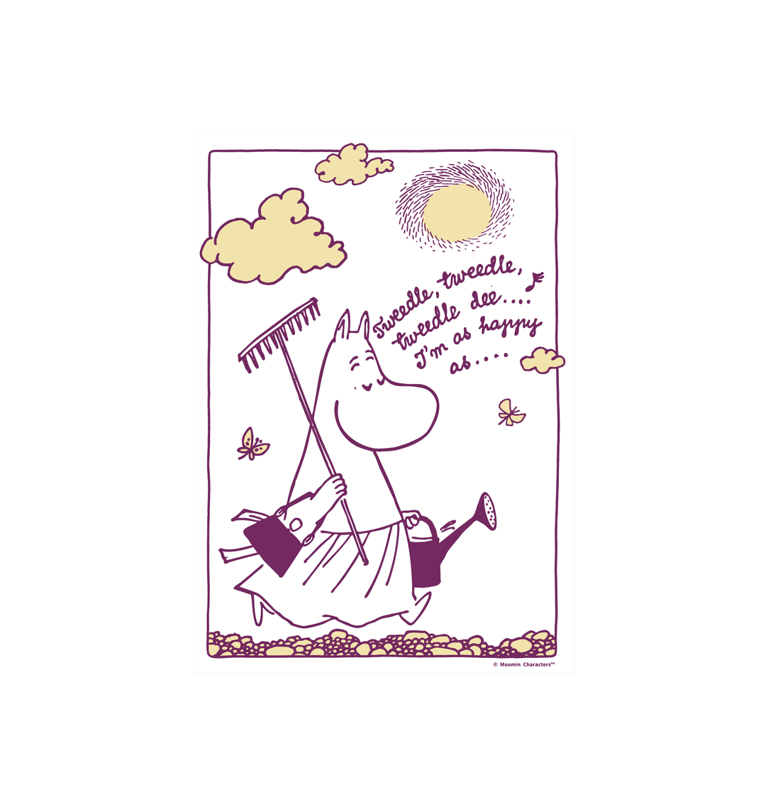 Moominmamma Gardening Tweedle Dee Poster Print | Moomin Shop United States