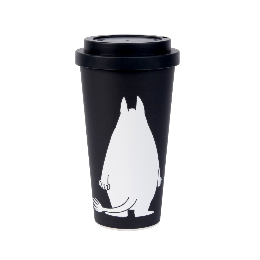 Moomintroll Angry Take-Away Mug Black - The Official Moomin Shop