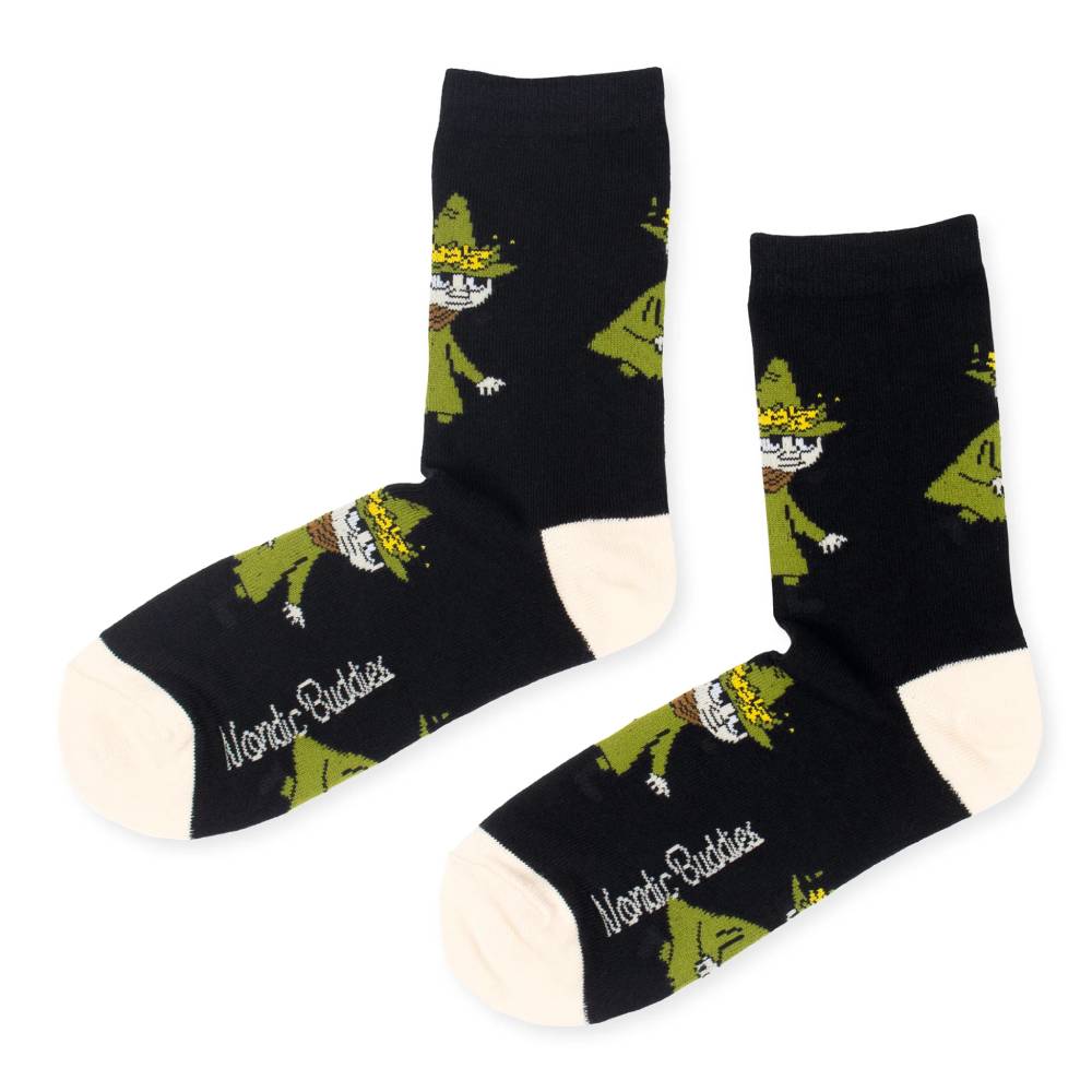 Snufkin Socks 40-45 Black - Nordicbuddies | Moomin Shop US