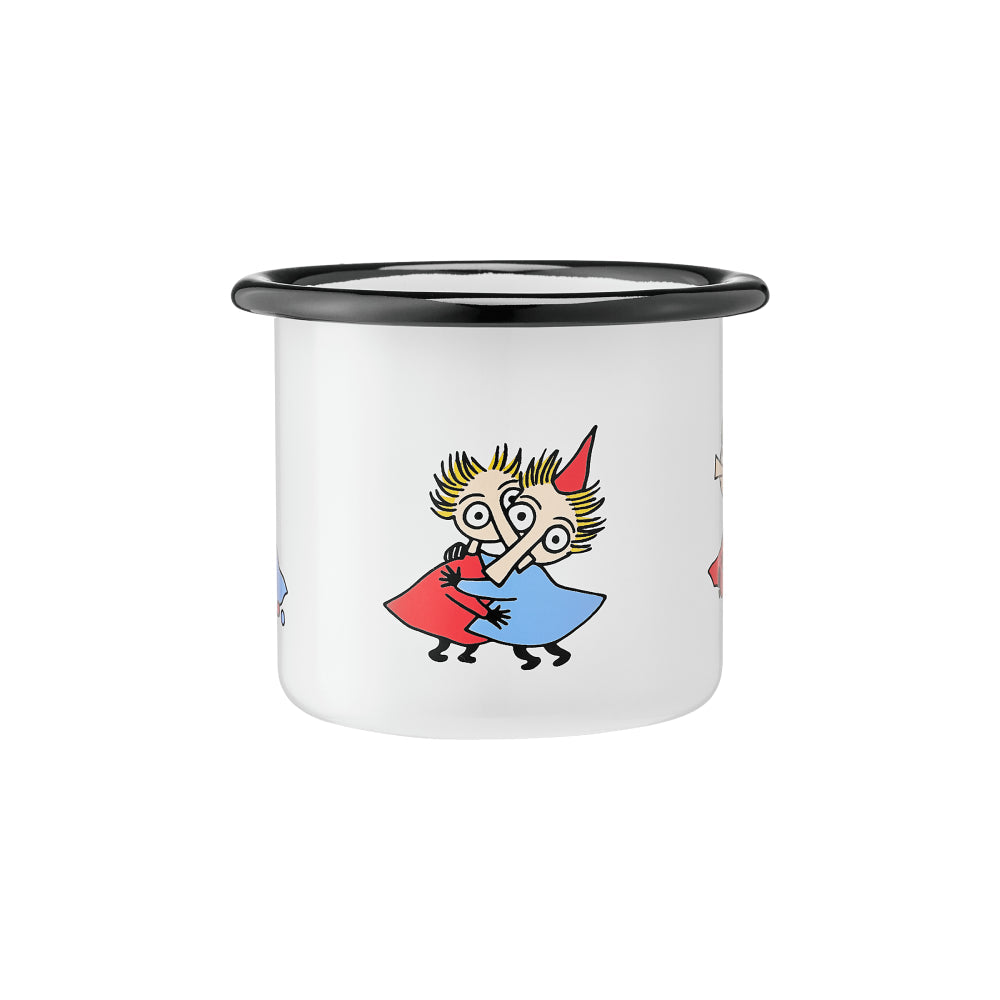 Thingumy & Bob Retro Mug 1,5dl White - The Official Moomin Shop