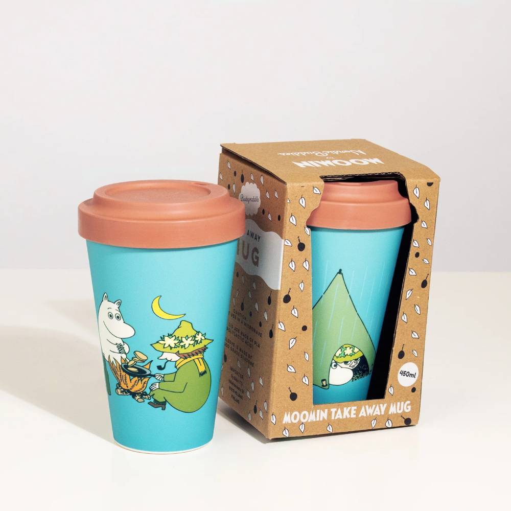 Take Away Mug Moomintroll and Snufkin Camping - Nordicbuddies