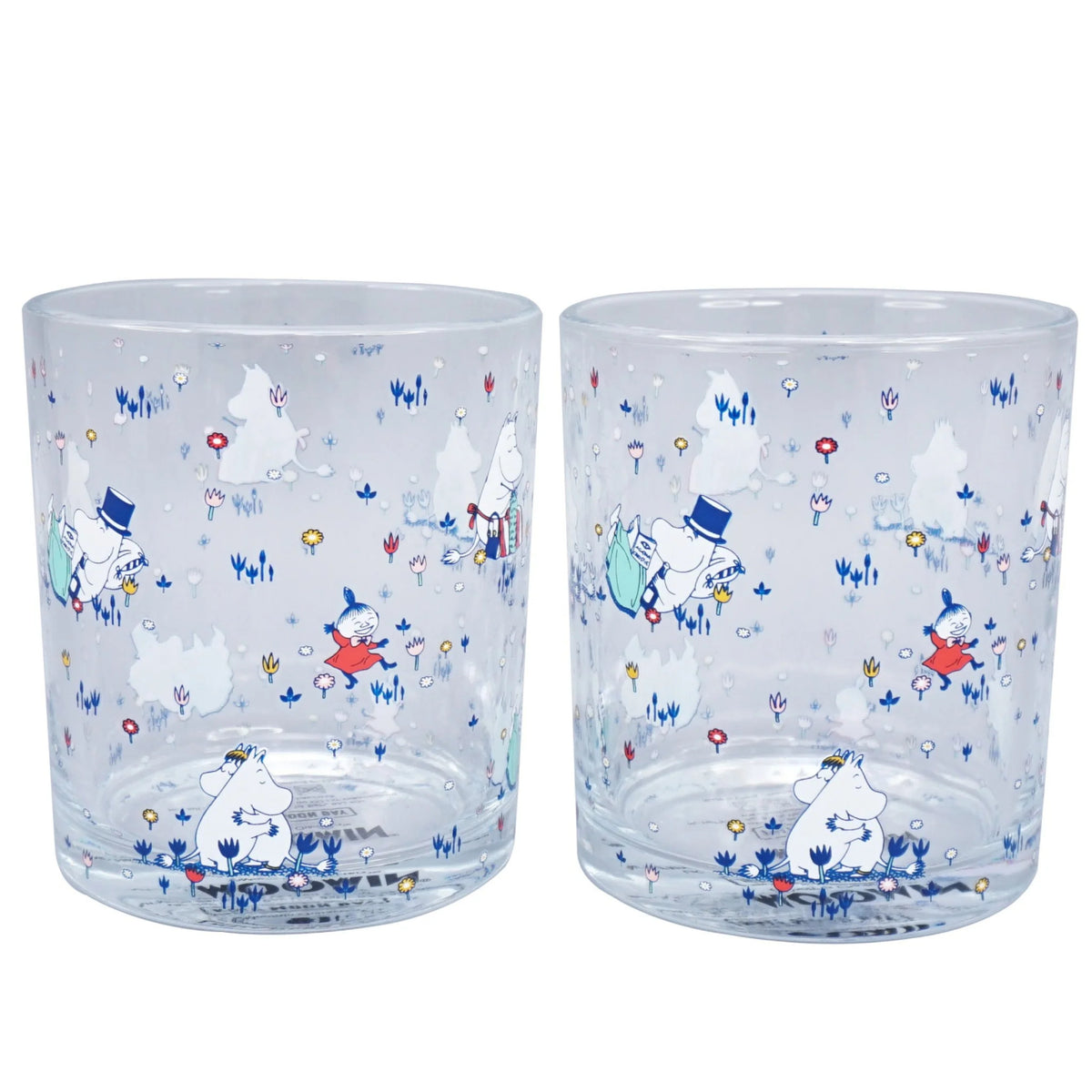 Moomin Glass Tumblers 2-pack - Half Moon Bay | Moomin Shop US