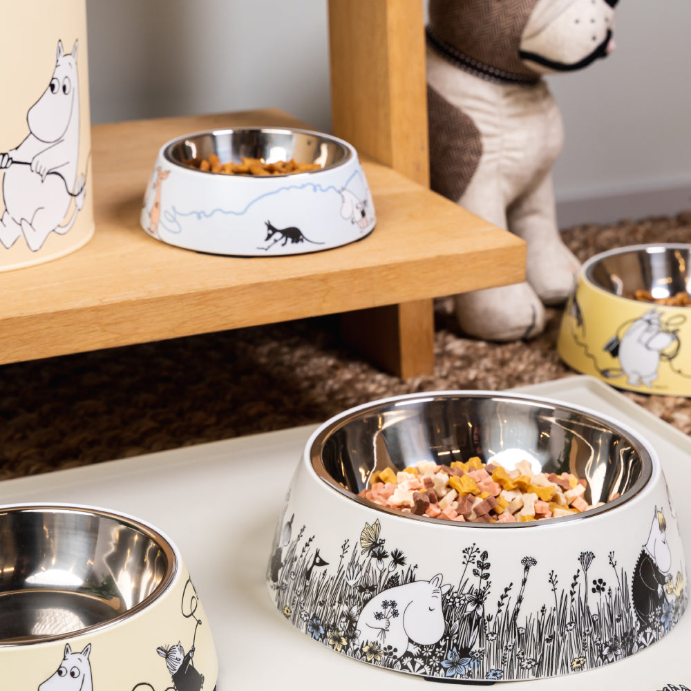 Moomin For Pets Food Bowl Grey L - Muurla