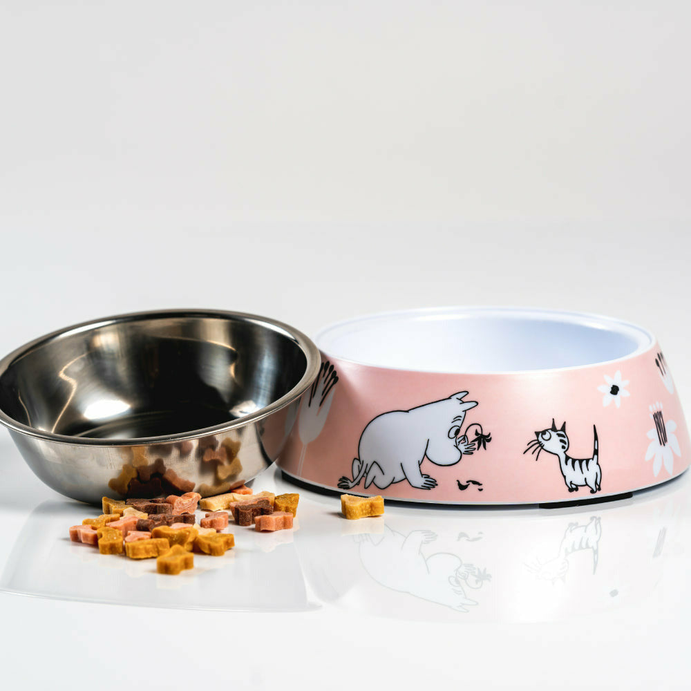 Moomin For Pets Food Bowl Pink S - Muurla