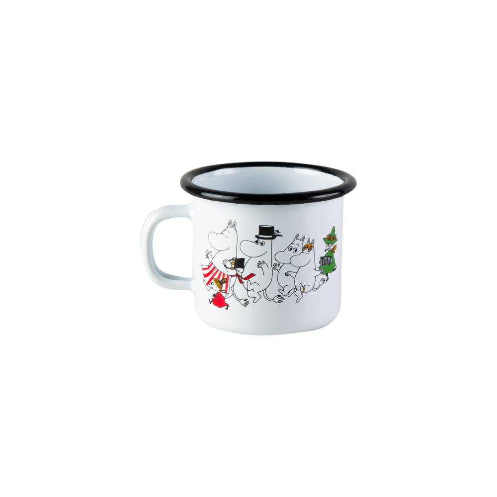 Moomin Enamel Mug Moominvalley 8.5 oz - Muurla