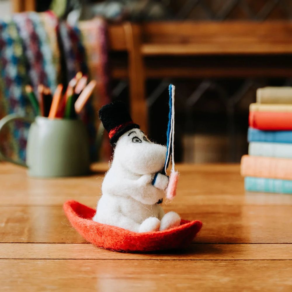 3D Needle Felting Kit Moominpappa Goes Fishing - The Crafty Kit Company