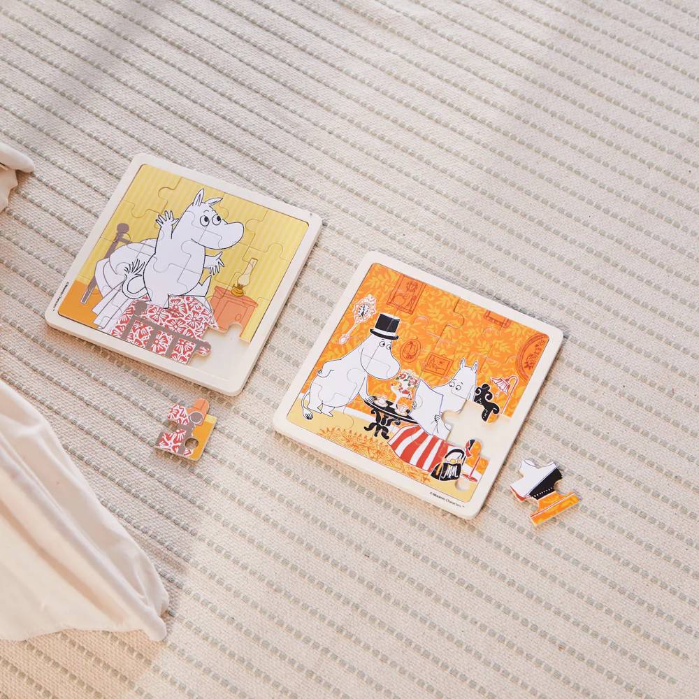 Moomin Wooden Square Puzzle Teatime - Barbo Toys