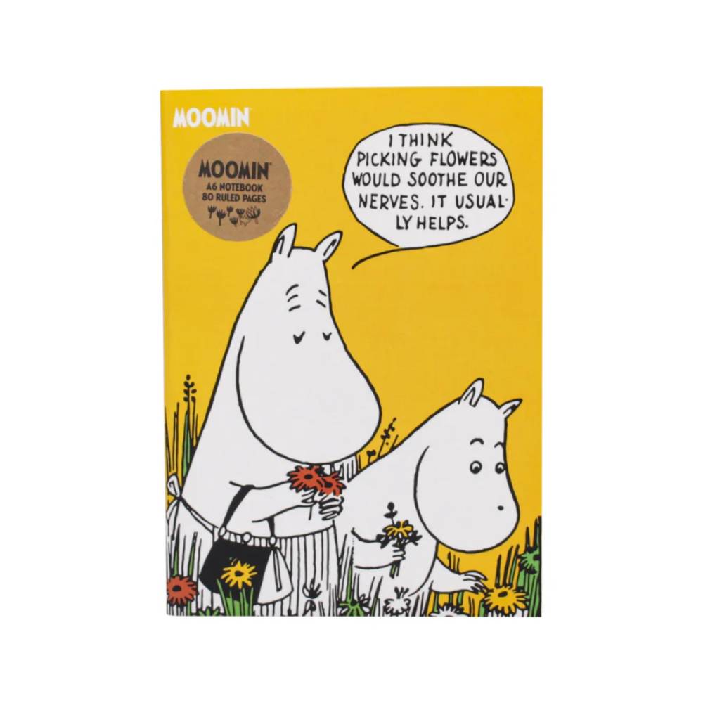 Moomin Flowers Softcover Notebook A6 - Half Moon Bay | Moomin Shop US