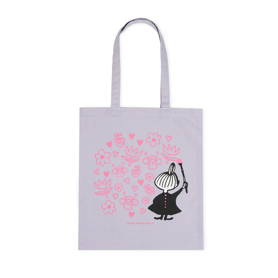 Little My Painting Tote Bag Lilac | Moomin Shop United States